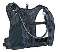 EVOC HYDRO PRO 3 + 1,5l HYDRATION BLADDER Sac à dos d'hydratation, sac à dos avec poche d'hydratation (NUTRITION COMPARTMENTS, deux poches pour sangle de poitrine, poche d'hydratation de 1,5l), noir