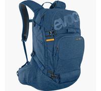 EVOC LINE PRO 30 Sac à dos de randonnée (protection LITESHIELD PLUS, Boddy Hugging, support pour skis, support pour snowboard, compartiment pour bouteille d'eau, bandoulière isolée), bleu denim