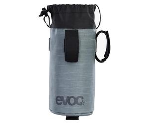 EVOC Multi Holster Porte-gobelet pour vélo (Accessoire de vélo pour Gourde jusqu'à 0,75l, Rembourrage isolé, Fixation multifonctionnelle), Steel