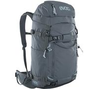 EVOC PATROL 40 sac à dos de randonnée (système de portage confortable, répartition de la charge, accès latéral, compartiment avalanche, remplissage par le haut et le côté), gris carbone