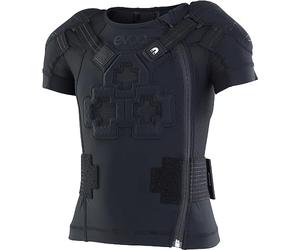 EVOC Protector Jacket Kids Veste de Protection pour Enfants (Protections dorsales et épaules LITESHIELD Flex, Ventilation 3D, Fabrication Durable à partir de Nylon MIPAN recyclé, Taille : JL), Noir
