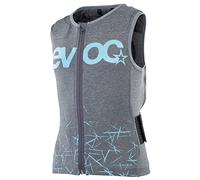 EVOC Protector Vest Kids Gilet de Protection pour Enfants Vêtements de Protection pour Les Sports d'action (Taille : JM, Protection Dorsale LITESHIELD Plus, Rembourrage Protecteur EVA), Gris Carbone