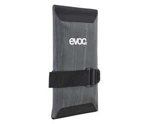 EVOC TOOLWRAP WP Sacoche de selle de vélo (sacoche de voyage imperméable, logo réfléchissant, trois compartiments, matériau antisalissure, poids: 80 g, dimensions: 1 x 9 x 20 cm), gris carbone