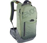 EVOC Trail Pro 10l Sac à Dos de Protection pour Le Trail & la Course (Taille : S/M, Protection Dorsale LITESHIELD Plus, extrêmement léger, Poche à Eau de 3l), Olive/Gris Carbone