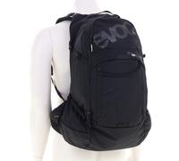 EVOC TRAIL PRO BLACKLINE 26 Sac à dos de protection (sac à dos léger avec protection dorsale, compartiment pour poche d'hydratation inclus, ajustement optimal, L/XL), Noir