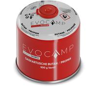 EVOCAMP 1x Cartouche de gaz butane 500g, cartouche à vis avec gaz butane/propane 899 ml, cartouche de gaz conforme à la norme EN417