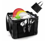 EVOCAMP bassine pliable 20L, seau retractable imperméable pour camping, seau pliable, bassine pliante - adaptée pour les voyages, la pêche, la vaisselle, le refroidisseur de boissons en plein air