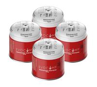 EVOCAMP Cartouches perforantes 4X 190g EN417, cartouches de gaz propane butane avec système de verrouillage du gaz intégré