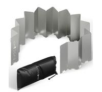 EVOCAMP Protection anti-vent pour réchaud à gaz, réchaud à alcool extérieur, réchaud de camping, barbecue, protection antivent pour réchaud à gaz pliable, multiples utilisations, 3 tailles, sac inclus