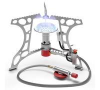 EVOCAMP réchaud de camping compact 3,2 kW avec allumage piézo, réchaud de camping, mini-réchaud à gaz - idéal pour le camping, la pêche et les activités en plein air.