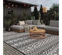EVOCAMP Tapis d'extérieur 300x400 cm, résistant à la Pluie, imperméable, léger 4,2 kg, Couverture de Camping et Pique-Nique, Tapis en Plastique pour terrasse et Balcon, Fibres de polypropylène