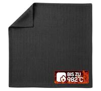 EVOCAMP Tapis Ignifuge 30 x 30 cm - Tapis de Protection résistant à la Chaleur jusqu'à 982 °C en Fibres pré-oxydées - Tapis de Soudure, Tapis de Protection Incendie pour Bureau, Cuisine, Atelier et