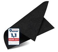 EVOCAMP Tapis ignifuge - 45 x 60 cm - Résistant à la chaleur jusqu'à 982 °C - Noir - Tissu ignifuge idéal comme tapis de protection contre le feu ou comme support de barbecue - Tapis de protection