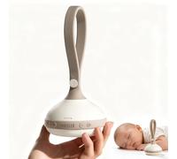 Evoceler Machine à bruit blanc portable pour bébé - Détection intelligente des pleurs, enregistrement vocal pour bébé, 9 sons apaisants sans boucle, minuterie, fonction mémoire, rechargeable pour