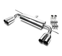 EVOG5DE276S Pot echappement Silencieux Duplex Inox pour Volkswagen Golf 5 1K de mai 2003 a 2012