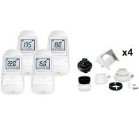 Evohome Honeywell EVO-TRV4 Pack de têtes thermostatiques