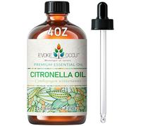 EVOKE OCCU Huile essentielle de citronnelle de Java | Ajouter au Spray pour Fraîcheur Intérieure et Extérieure, Idéal pour DIY Nettoyage Savon et Bougies-118mL