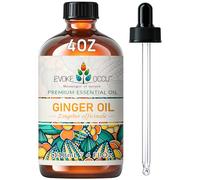 EVOKE OCCU Huile Essentielle de Gingembre 118 ml,Huile de Gingembre Pure pour la Peau,les Cheveux,les Massages,l'Aromathérapie et la Diffusion-4 FL Oz