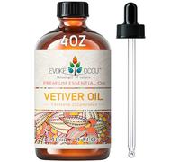 EVOKE OCCU Huile Essentielle de Vétiver pour la Peau, les Diffuseurs | Parfum Intense pour le Bricolage, Fabrication de Bougies et de Savons, Idéal pour les Pièces, la Maison - 4 fl oz / 118 mL