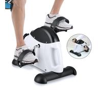EVOLAND Mini Vélo Fitness avec Écran LCD, Pédalier Réglable pour Bras et Jambes,Vélo D'exercice Blanc