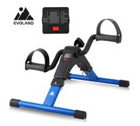 EVOLAND Pédalier D'Appartement,Mini Vélo d'Appartement Pliable avec Résistance Réglable Ecran LCD Pour Entraîner Les Jambes Bras
