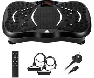 EVOLAND Plaques de vibration, machine d'exercice de fitness à vibration pour usage domestique, avec haut-parleur Bluetooth, 5 modes de programme, 2 bandes de résistance, entraînement de fitness par vibration, charge maximale de 150 kg (B)