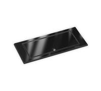 EVOline 159271002100 1592.7100.2100 Multiprise à encastrer 2x noir (brillant), verre avec contact de protection 1pc
