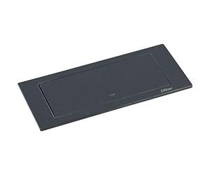 EVOline 159271005300 Backflip 2 Prises Schuko 1 Chargeur USB Noir Mat