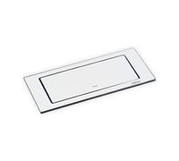 EVOline BackFlip 180° Laqué blanc mat double prise + 1 chargeur USB