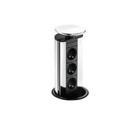 Evoline® Port 1, Élément De Prise Encastrable, Avec Prise Schuko, Couvercle Sil