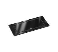 EVOline Prise Backflip - Double prise rétractable avec chargeur USB-C, plastique/verre noir brillant