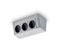 Evoline® R Dock, Élément De Prise À Encastrer, Couleur Argentée