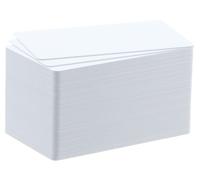 BADGY Paper Blank Cards White 30MIL-0.76MM 1 Pack of 100 Cards