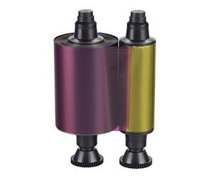 EVOLIS, CONSOMMABLES, YMCKO COULEUR RUBON, DUALYS3/PEBBLE4/SECURION COMPATIBLES, 200 IMPRESSIONS PAR ROULEAU, PRIX PAR ROULEAU