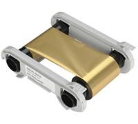 Evolis RCT016NAA Ruban Monochrome Or - Ruban d'impression Original jusqu'à 1000 Cartes Compatible avec Zenius
