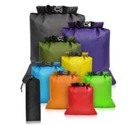 Evolpor Dry Bag Petit sac étanche pour kayak, bateau, plage, pêche, randonnée et camping, sac à eau compact avec fermeture à rouleau, léger et robuste, multicolore, 8pcs, Poches étanches
