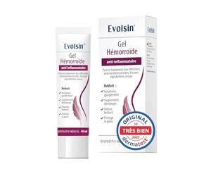 Evolsin crème hémorroïde | 40ml | Efficacité scientifiquement prouvée | Réduit la douleur, les saignements, les démangeaisons | Dispositif médical