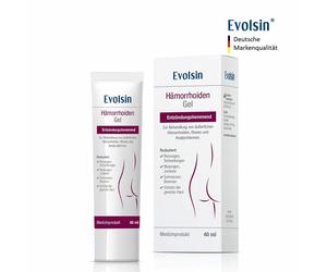 Evolsin® Gel anti-hémorroïdes - Crème hemorrhoide contre les douleurs, démangeaisons, irritations et saignements Gel(S) 40 ml