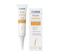 Evolsin - Gel cicatrice pour enfants & adultes - creme cicatrisante réduit la visibilité des cicatrices & diminue la tension des tissus & les démangeaisons - Scar gel tous types de cicatrices 20 g