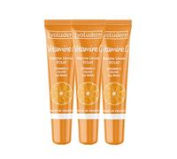 EVOLUDERM - Baume Lèvres Éclat Vitamine C - 15ml - Lot de 3 x 15ml - 95% d'Ingrédients d'Origine Naturelle