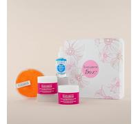 EVOLUDERM - Coffret Cadeau Anti-Âge - Pad Offert - 3 produits - Box Flower- Ingrédients d'Origine Naturelle - Idées Cadeaux - Noël - Anniversaire - Fête des Mères