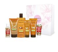 EVOLUDERM - Coffret Cadeau Argan Corps & Cheveux - 6 produits - Origine Naturelle - Végan - Made in France - Idée Cadeau - Idéal cadeau Noël, Anniversaire, Fête des Mères (Flower)