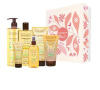 EVOLUDERM - Coffret Cadeau Bain Femme Corps & Cheveux au Monoï de Tahiti - 6 produits - Gant Exfoliant offert - Origine Naturelle - Cadeau de Noël, Anniversaire, Fête des Mères (Eternelle)