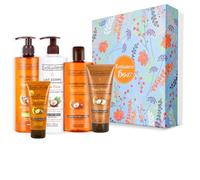 EVOLUDERM - Coffret Cadeau Corps & Cheveux Argan - 5 produits - Origine Naturelle - Végan - Made in France - Idée Cadeau - Idéal cadeau Noël, Anniversaire, Fête des Mères (Spring)