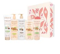 EVOLUDERM - Coffret Cadeau Corps & Cheveux Délice de Karité - 5 produits + Gant Offert - Origine Naturelle - Végan - Made in France - Idéal cadeau Noël, Anniversaire, Fête des Mères (Eternelle)