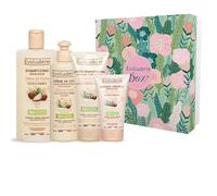 EVOLUDERM - Coffret cadeau Femme - Soins Cheveux au Beurre de Karité - 4 produits - Idée Cadeau - Coffret cadeau Noël-Coffret Anniversaire - Fête des Mères - Fabrication Française (Jungle)