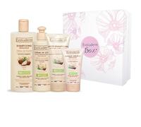 EVOLUDERM - Coffret cadeau Femme - Soins Cheveux au Beurre de Karité - 4 produits - Idée Cadeau - Coffret cadeau Noël-Coffret Anniversaire - Fête des Mères - Fabrication Française (Flower)