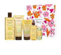 EVOLUDERM - Coffret Cadeau Monoï Corps & Cheveux - 5 produits - Origine Naturelle - Végan - Made in France - Idée Cadeau de Noël, Anniversaire, Fête des Mères (Rosèa)