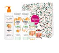 EVOLUDERM - Coffret Cadeau Visage & Corps 100% Carotte - 5 produits - Ingrédients d’Origine Naturelle - Végan - Fabrication Française - (Cocooning)
