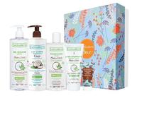 EVOLUDERM - Coffret Corps et Cheveux Pluie de Coco - 5 Soins Naturels - Hydratation - Box Spring